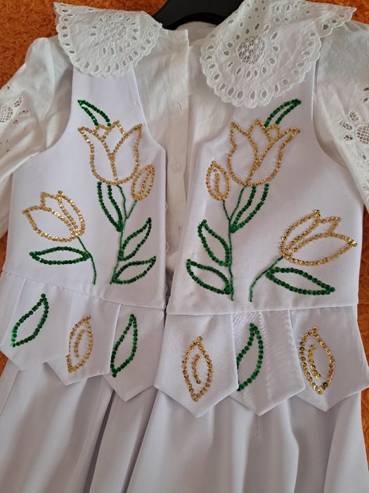 Ubranie komunijne góralskie,  dziewczęce.