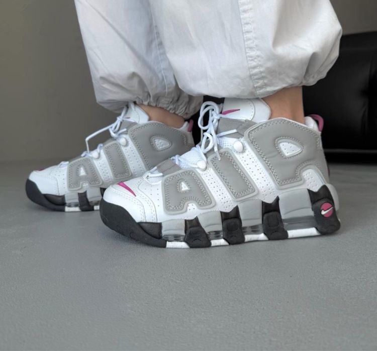 Кросівки Чоловічі Жіночі Nike Air More Uptempo 96 White/Gray 36-45