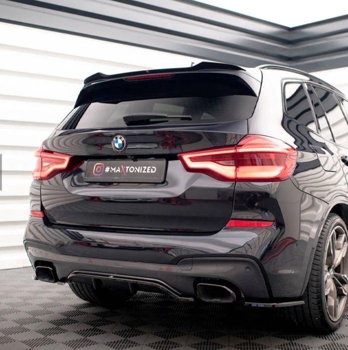 Диффузор заднего бампера для BMW X3 G01 тюнинг накладка губа юбка Х3