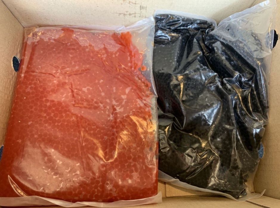 Имитация икры красной. Кумжа 1кг (лососевые) Капсулар. Капсулированая