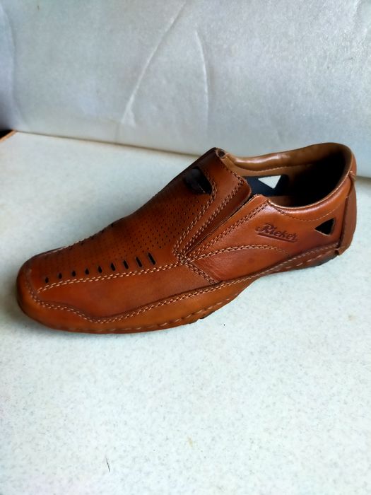 Buty mokasyny Rieker 40 skórzane jak nowe