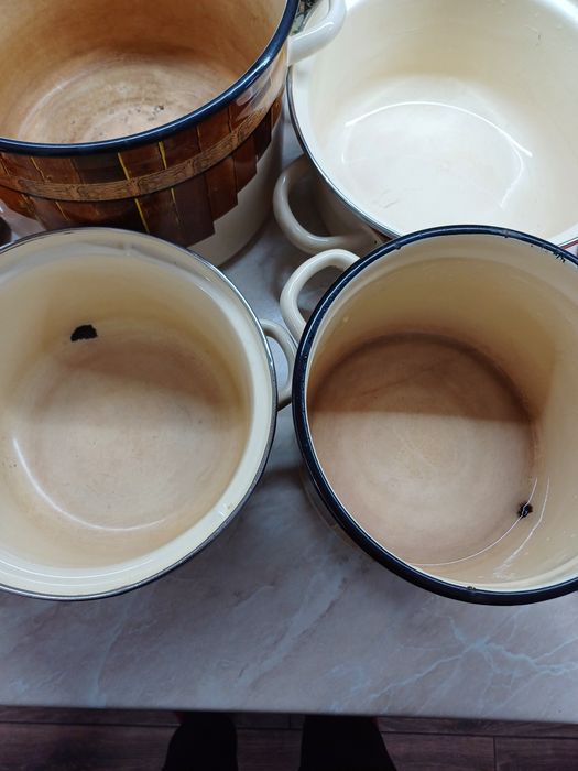 Набор кастрюль эмалированных 4 шт