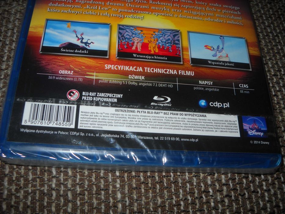 Król Lew - Blu-ray - Folia - PL - Unikat