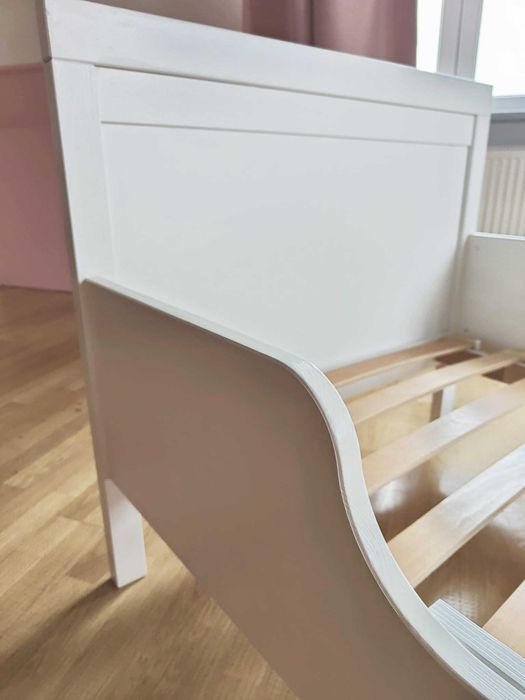Łóżko Materac IKEA SUNDVIK Lite drewno Regulowana Długość 80x200