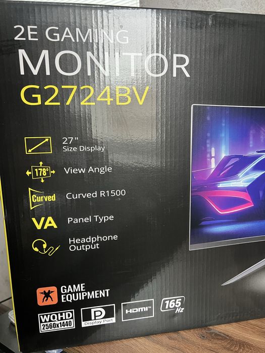 Монитор 2E G2724BV 27” 165Hz WQHD 2560x1440
