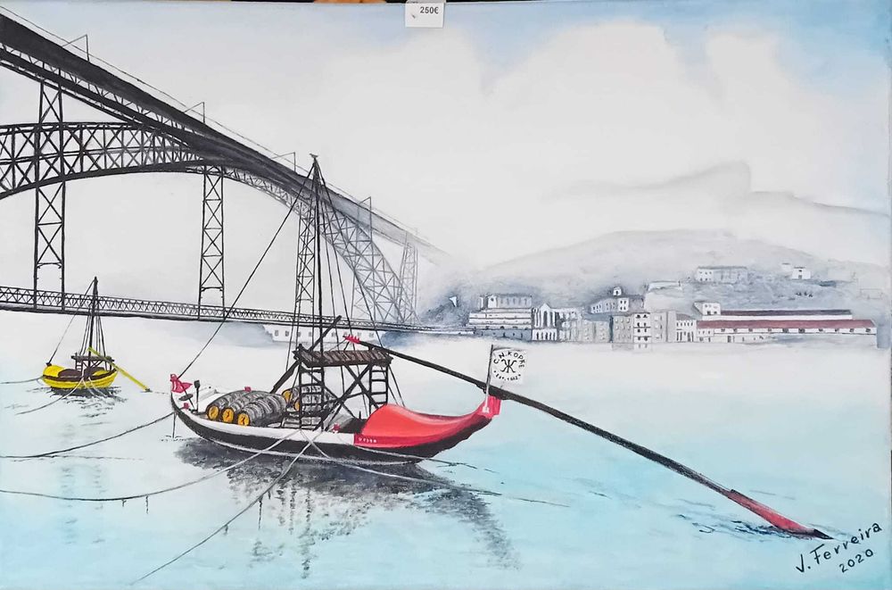 Quadro - Rabelos no Douro64585690868866120