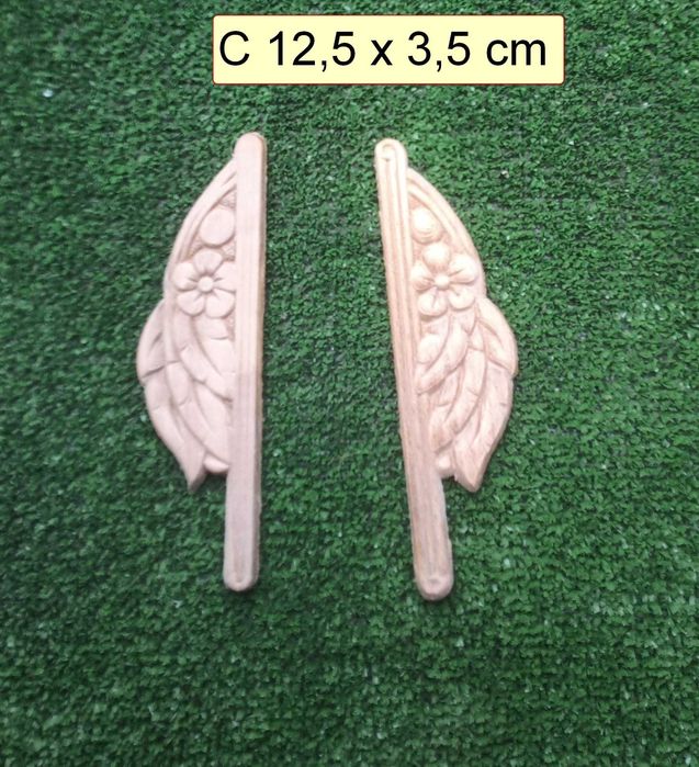 Aplikacje drewniane ozdobniki