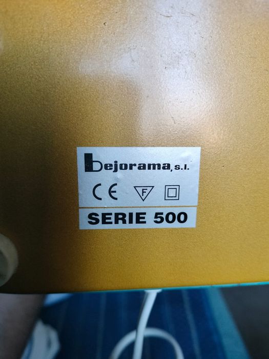 Abajur Metal  Dourada e Azul