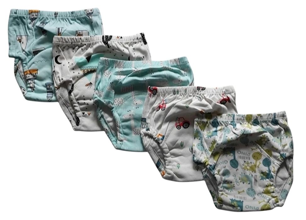 Nowe majtki treningowe dla chłopca nauka sikania odpieluchowanie 5 szt