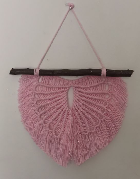 Asas de Anjo em macramé