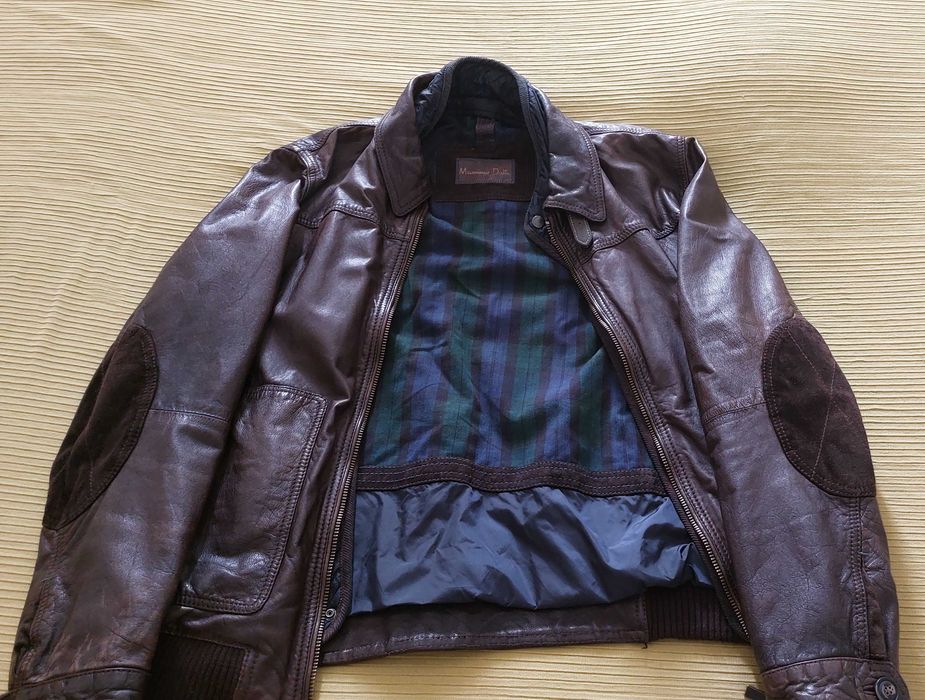 Casaco Novo de pele verdadeira (Massimo Dutti) - Homem