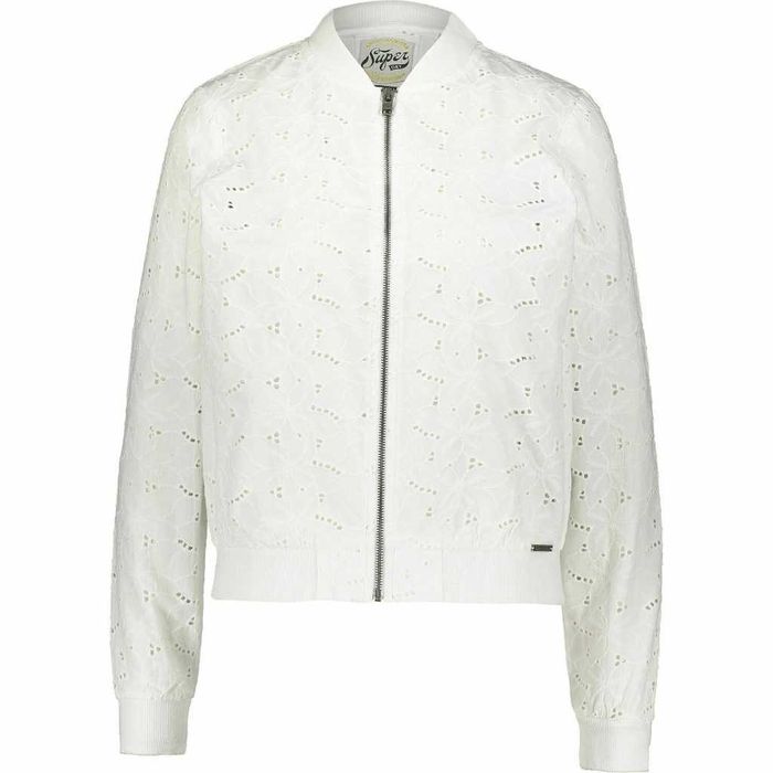 Nowa Kurtka SUPERDRY Schiffli LACE Bomber Damska 36-38 Oryginalna