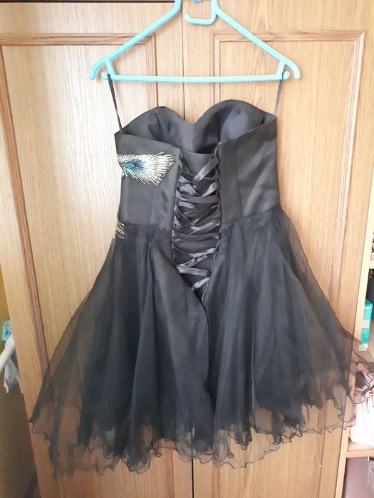 Czarna sukienka 36/38 na sylwestra i studniówkę