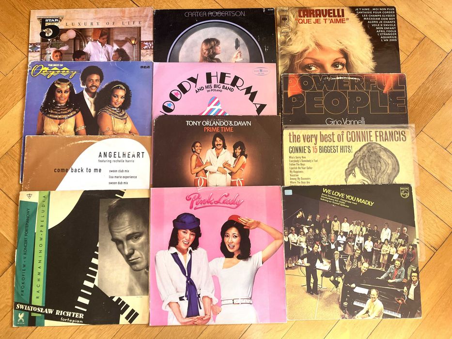 płyty winylowe zestaw 12 szt