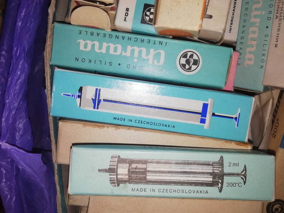 Шприцы стеклянные многоразовые новые