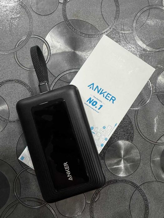 Power Bank Anker Zolo 20.000 mAh 30W c/ Cabo USB-C Integrado (NOVO)