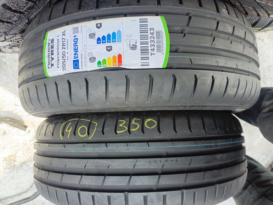 Nowe opony letnie 205/50/17 Nokian 2 sztuki 2025r