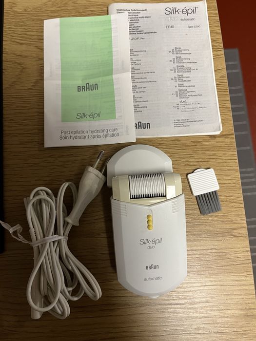 Depiladora eletrica Braun branca como nova