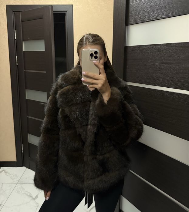 шоколадна еко шуба