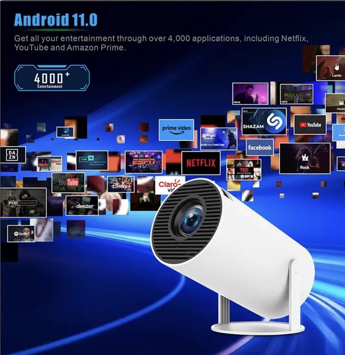 Projektortn netflix ANDROID 4k wifi smart