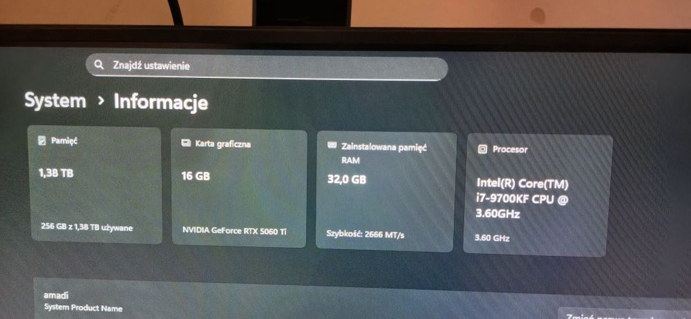 Komputer gamingowy cały zestaw