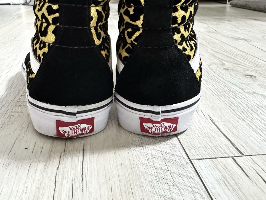 Кеди Vans Sk8-Hi Black Flocked Leopard Print