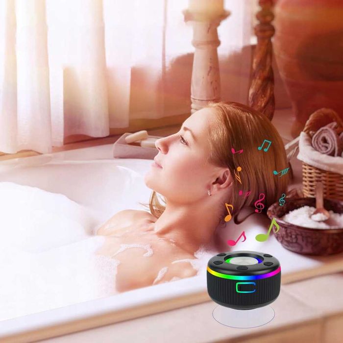 Głośnik przenośny pod prysznic Głośnik Bluetooth czarny