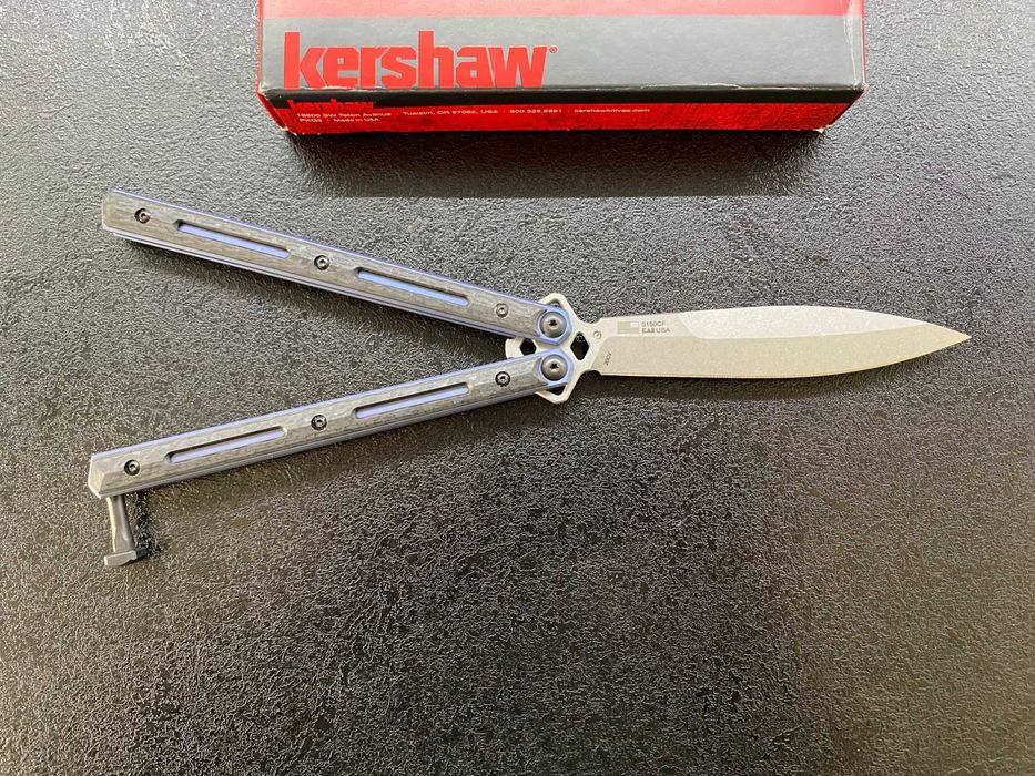 Метелик Kershaw Lucha Balisong 5150CF. CPM20CV, Carbon, Titanium. USA