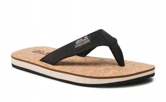 JACK WOLFSKIN nowe czarne klapki JAPONKI roz.40