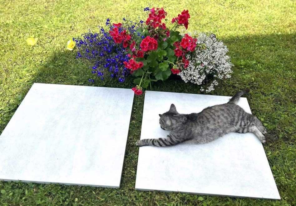 Płyty Chodnikowe Gres 60x60x2 cm Szara BETON BLANCO