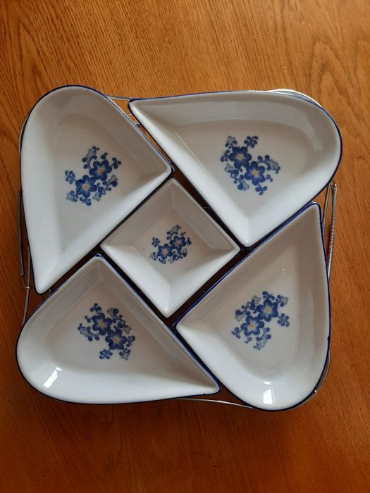 Набор салатниц 5 шт. с подставкой