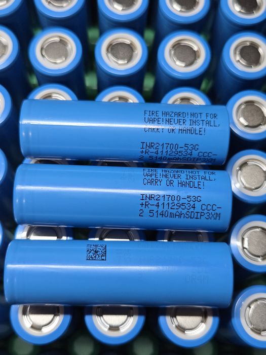 NEW Samsung 53G  25рік 21700 — 5300mAh, 13 мОм 1000 циклів