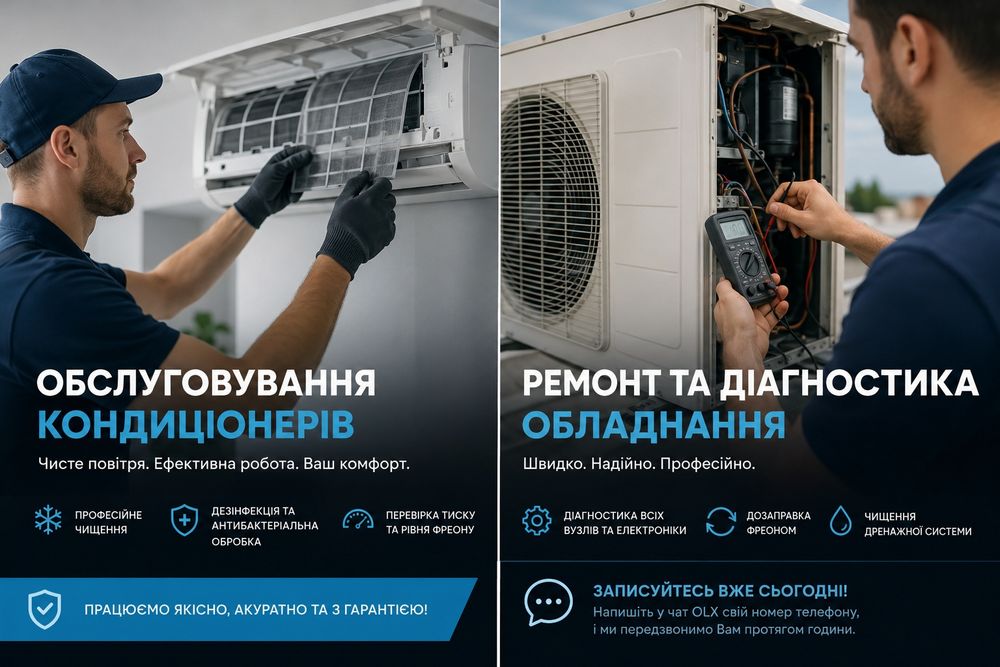 Ремонт кондиціонерів! Повне обслуговування кондиціонерів !