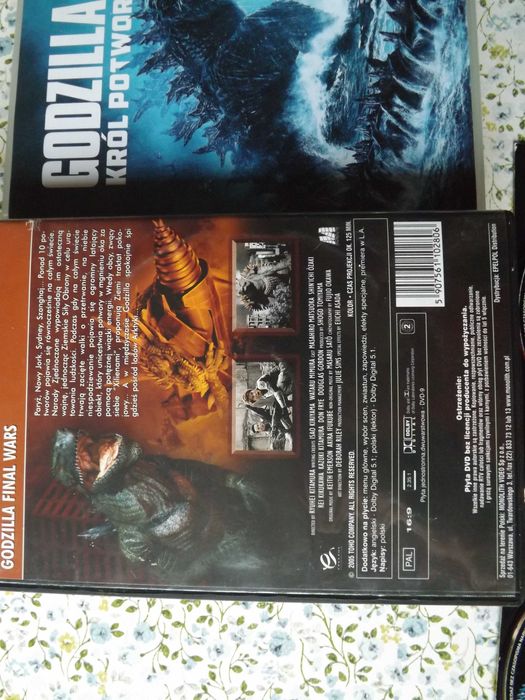 Godzilla, powrót godzilli król potworów dvd film vcd