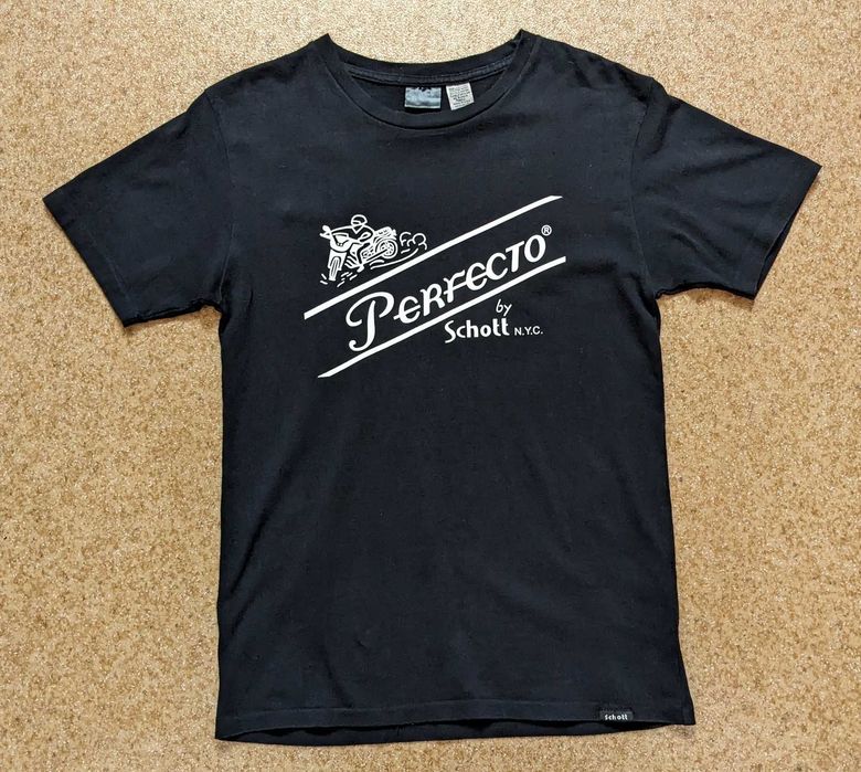 Винтажная мотофутболка Perfecto by Schott Nyc