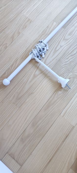 Karnisz biały metalowy  200cm