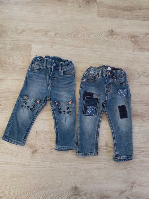 Spodnie jeansy H&M r. 74/80