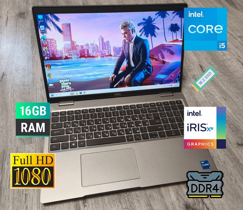 Сучасний мощний ноут i5-11th/16/256GB SSD/FullHD IPS/Type-C/ноутбук для навчання роботи ігр/ купити бу ноутбук