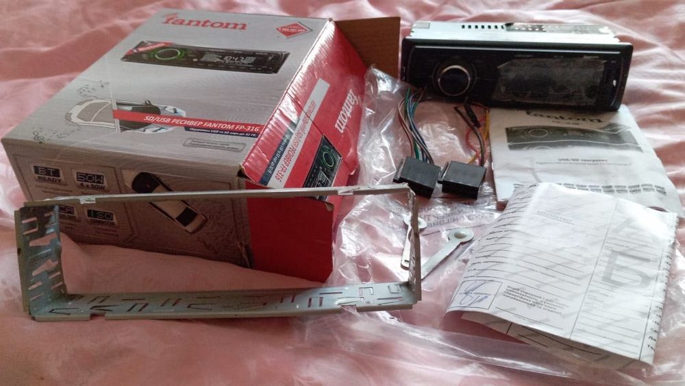 Автомагнітола Fantom FP 316 Bluetooth USB/SD, нова