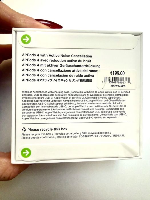 Навушники AirPods 4 з ACN (шумодав)