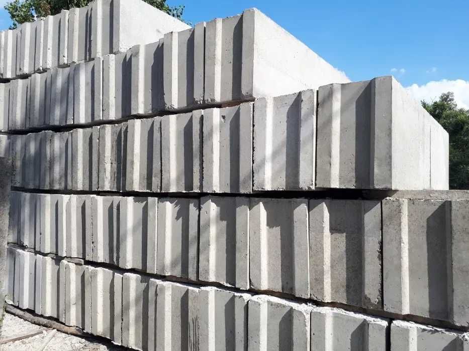 Блоки фундаментные с доставкой, блоки в наличии на складе ФБС блоки