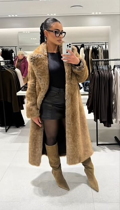 Шуба zara довга розмір S,M  пальто  куртка