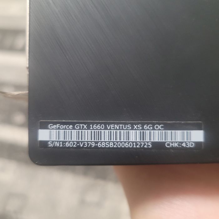 Karta graficzna gtx 1660 ventus