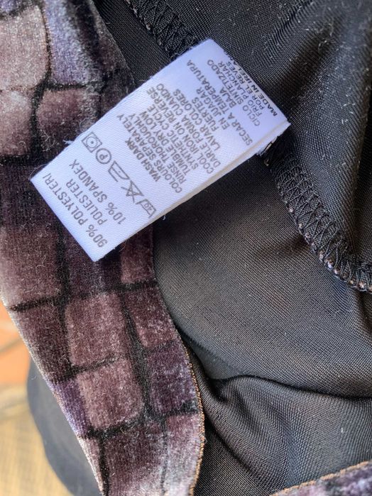 aksamitna bluzka w tłoczoną kratkę, rozm L, St. Bernard