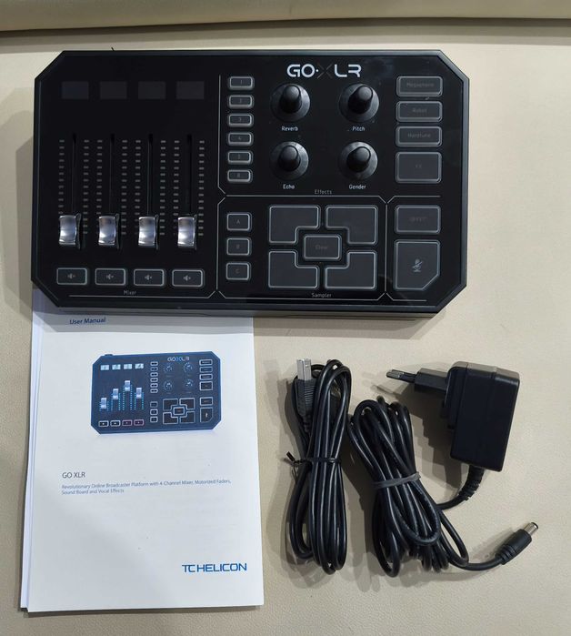 TC Helicon GoXLR, 4-Channel Mixer, Motorized Faders, Vocal Effects!!!