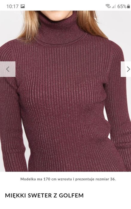 Sweter z golfem Quiosque rozm.S nowy golf