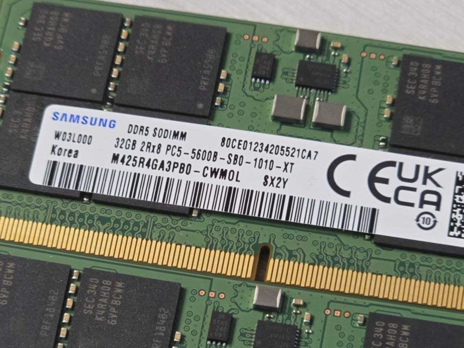 Samsung 64GB (2x32GB) SO-DIMM DDR5 5600 MHz (M425R4GA3PB0-CWM0L)