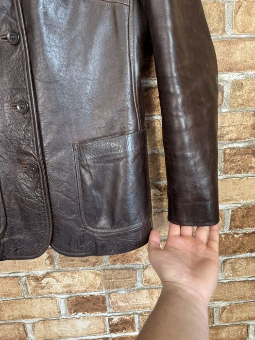 Кожаный пиджак Jigsaw женский винтажный жакет made in England