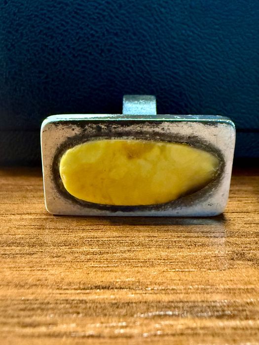 Pierścionek | Bursztyn | Srebro 925 | Stan dobry | Biżuteria Vintage