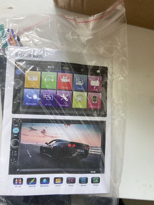 Auto Radio 2Din novo sem uso